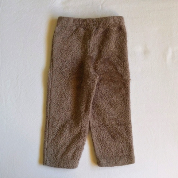 carter's fluffy taupe neutral fleece pants 24 months baby toddler - Picture 6 of 6